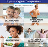 Superior Labs Ginkgo Biloba 1200 mg – capules végétales, idéal pour la concentration.