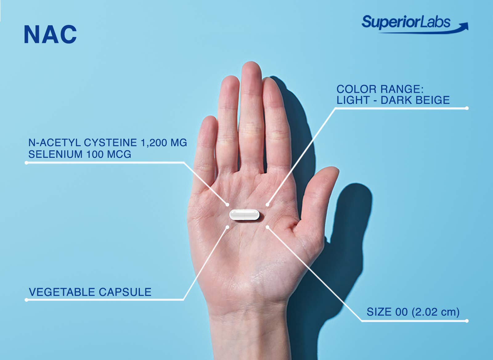 Dosage quotidien recommandé NAC Superior Labs pour une routine simple et efficace.