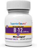 Emballage pratique du B12 Superior Source pour une utilisation facile.