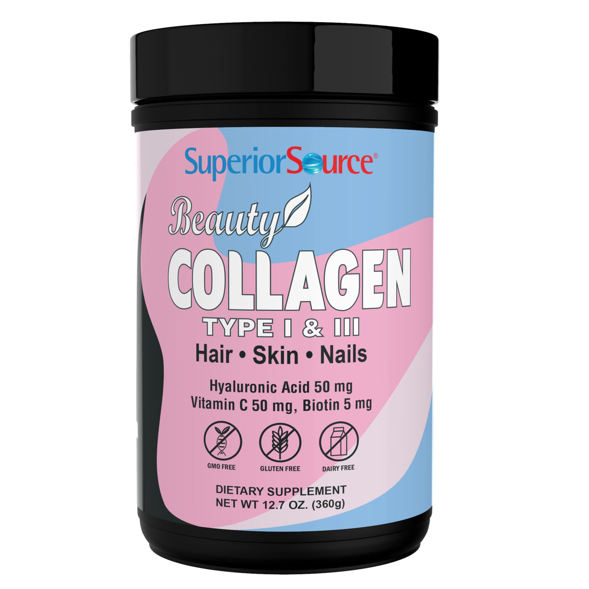 Superior Source Beauty Collagen, poudre hydrolysée 9 g, prête à mélanger dans votre boisson.
