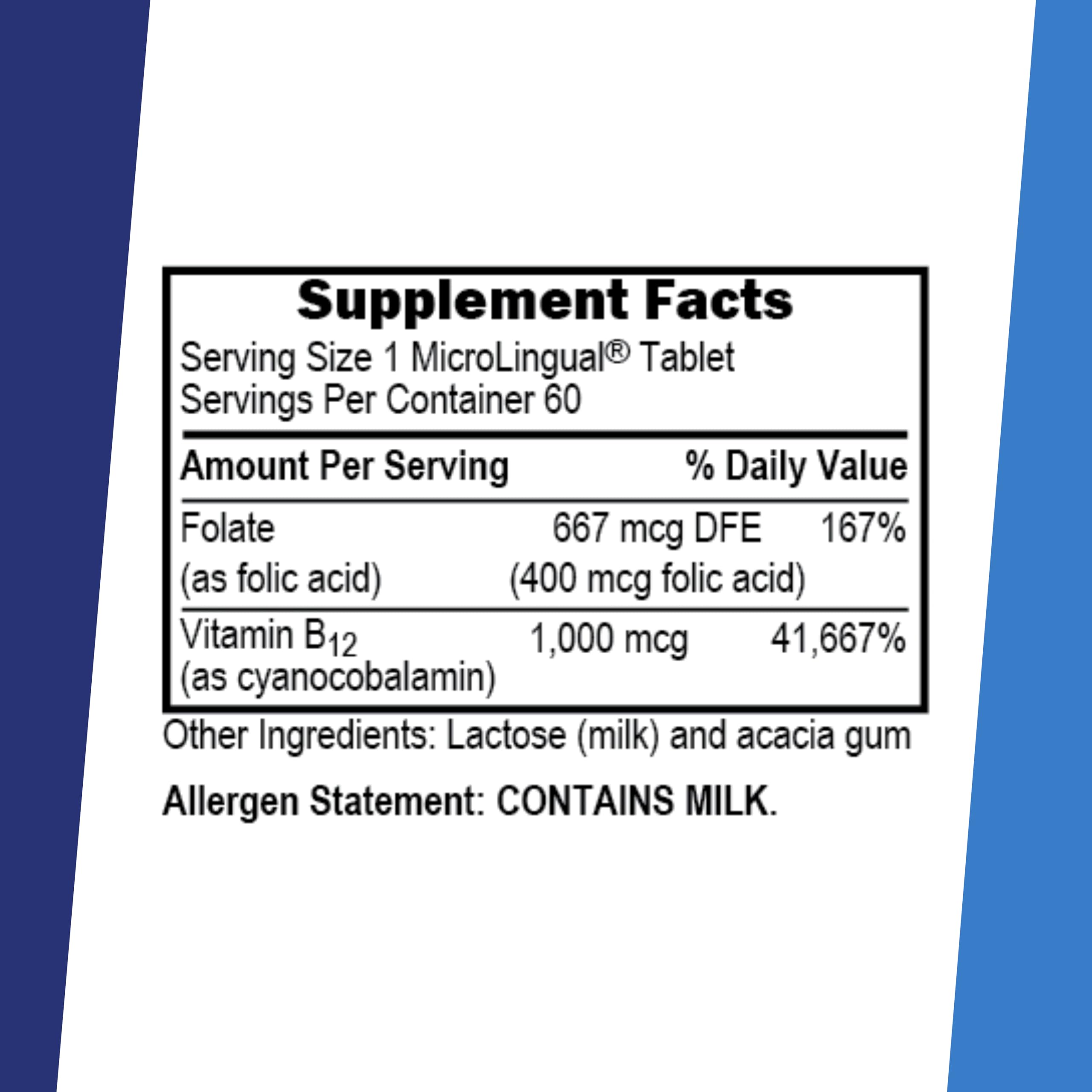 Boîte Superior Source avec B12 et acide folique, pratique à emporter.
