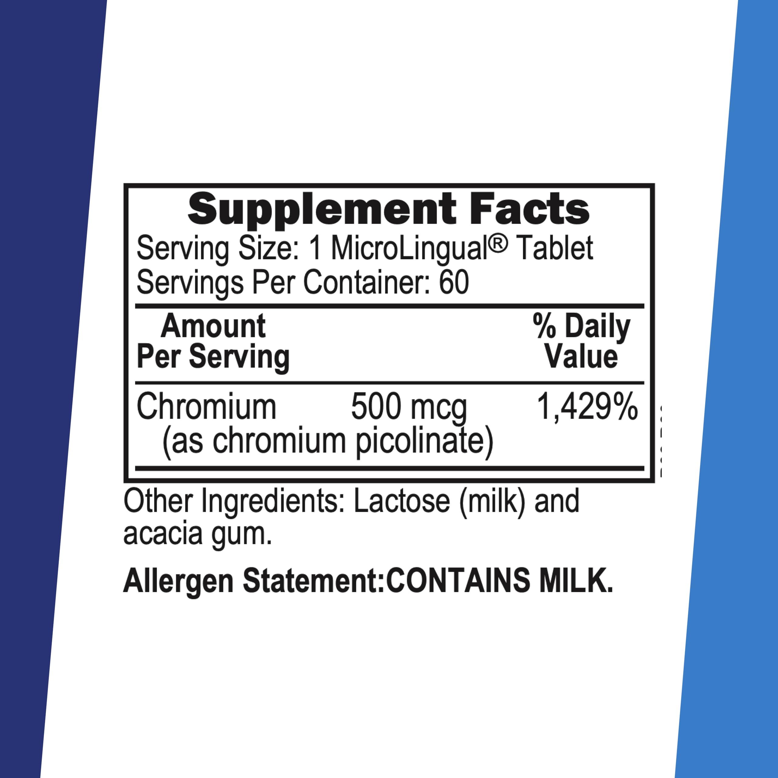 Superior Source Chromium Picolinate: comprimés microlinguales faciles à prendre et absorption rapide