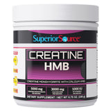 Superior Source Créatine HMB — bouteille montrée, soutien potentiel à la performance lors de l’entraînement.