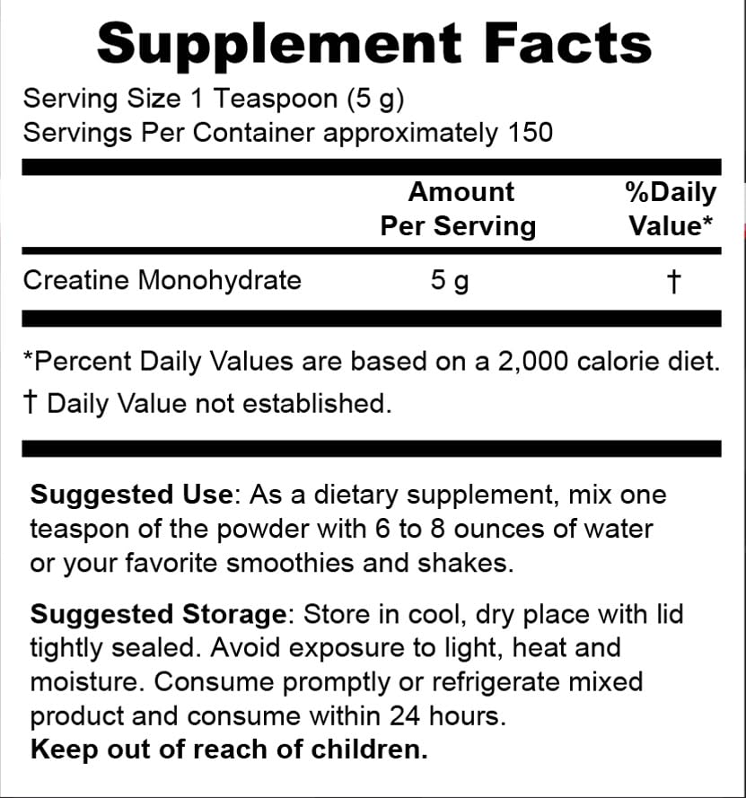 Supérieur Source Creatine Monohydrate dose-5g, ajout pratique à votre shake quotidien