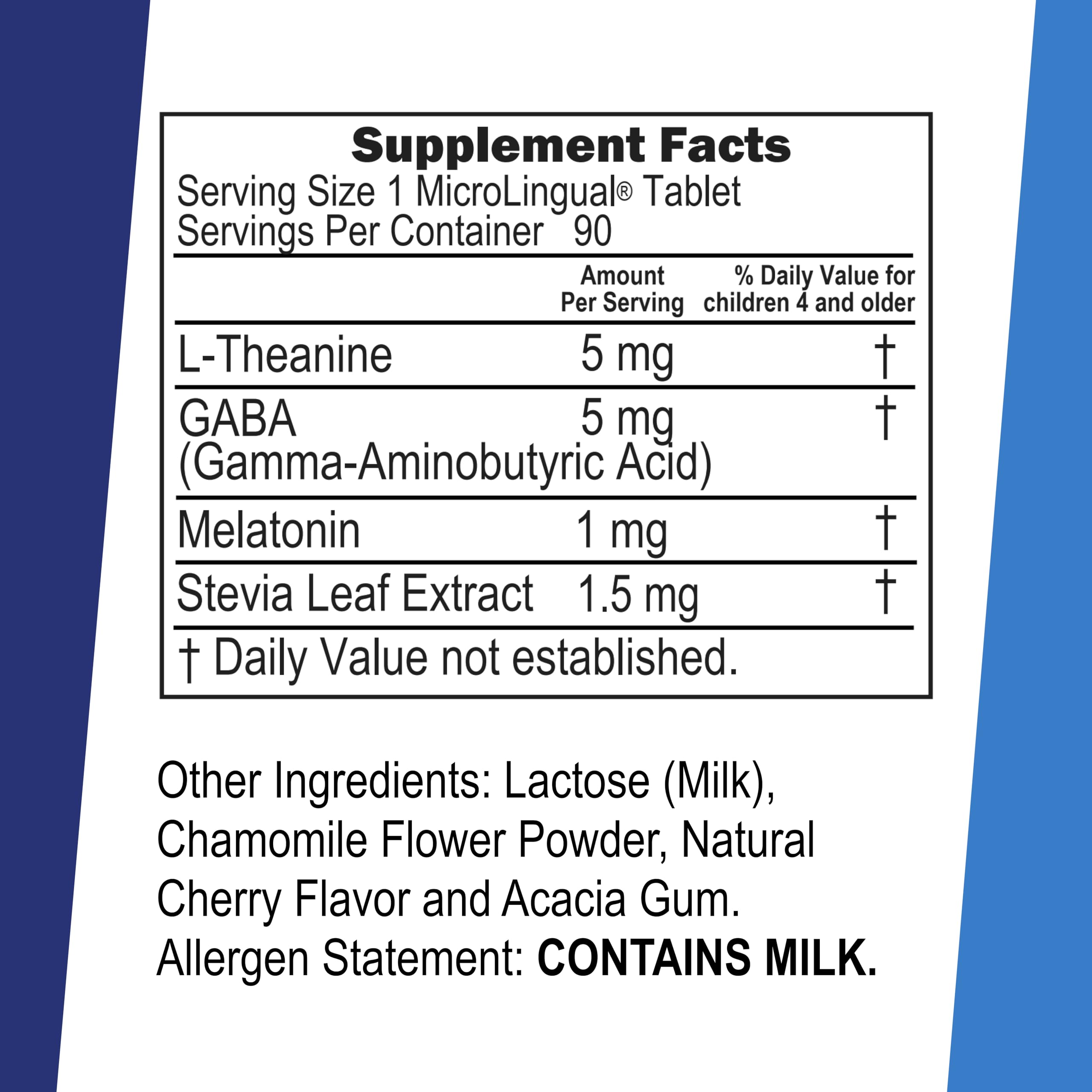Tablettes sublinguales Superior Source dissolvant rapidement pour le sommeil des enfants.