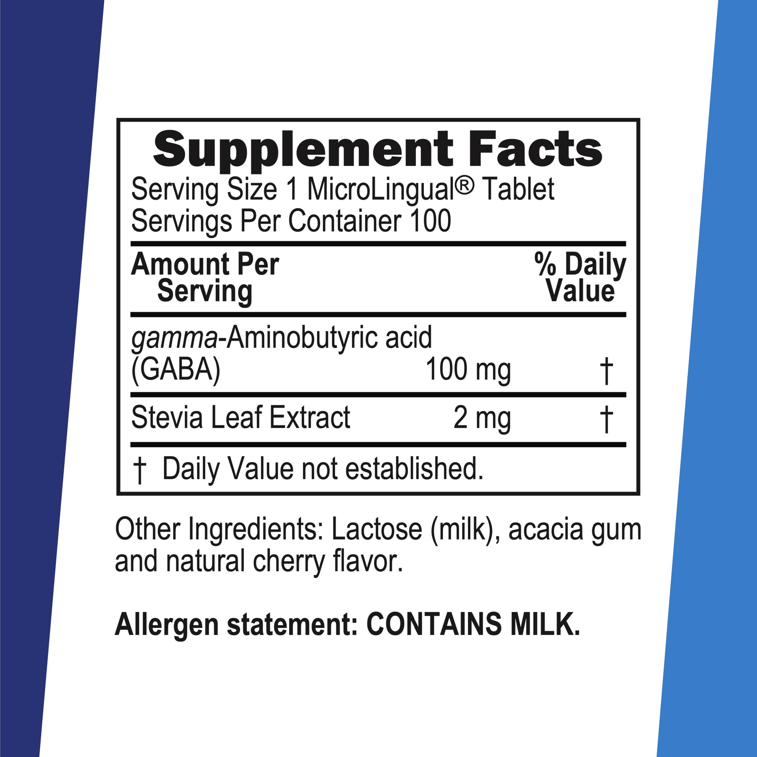 Absorption rapide sous la langue avec GABA Superior Source.