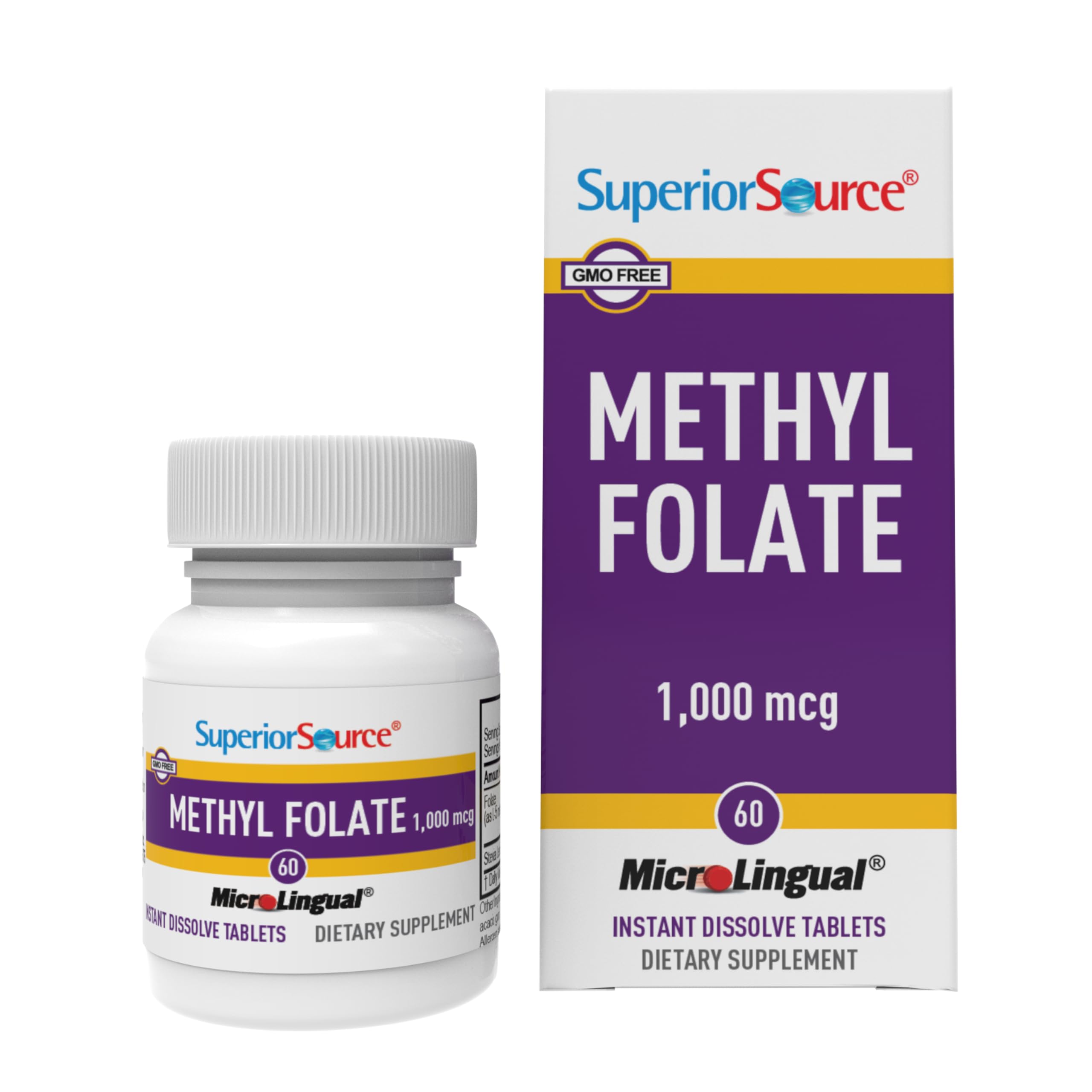 Superior Source Methylfolate: comprimé sous-langue absorption rapide