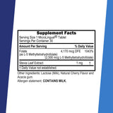 Tablette Superior Source Methylfolate, petite taille, usage quotidien pratique.