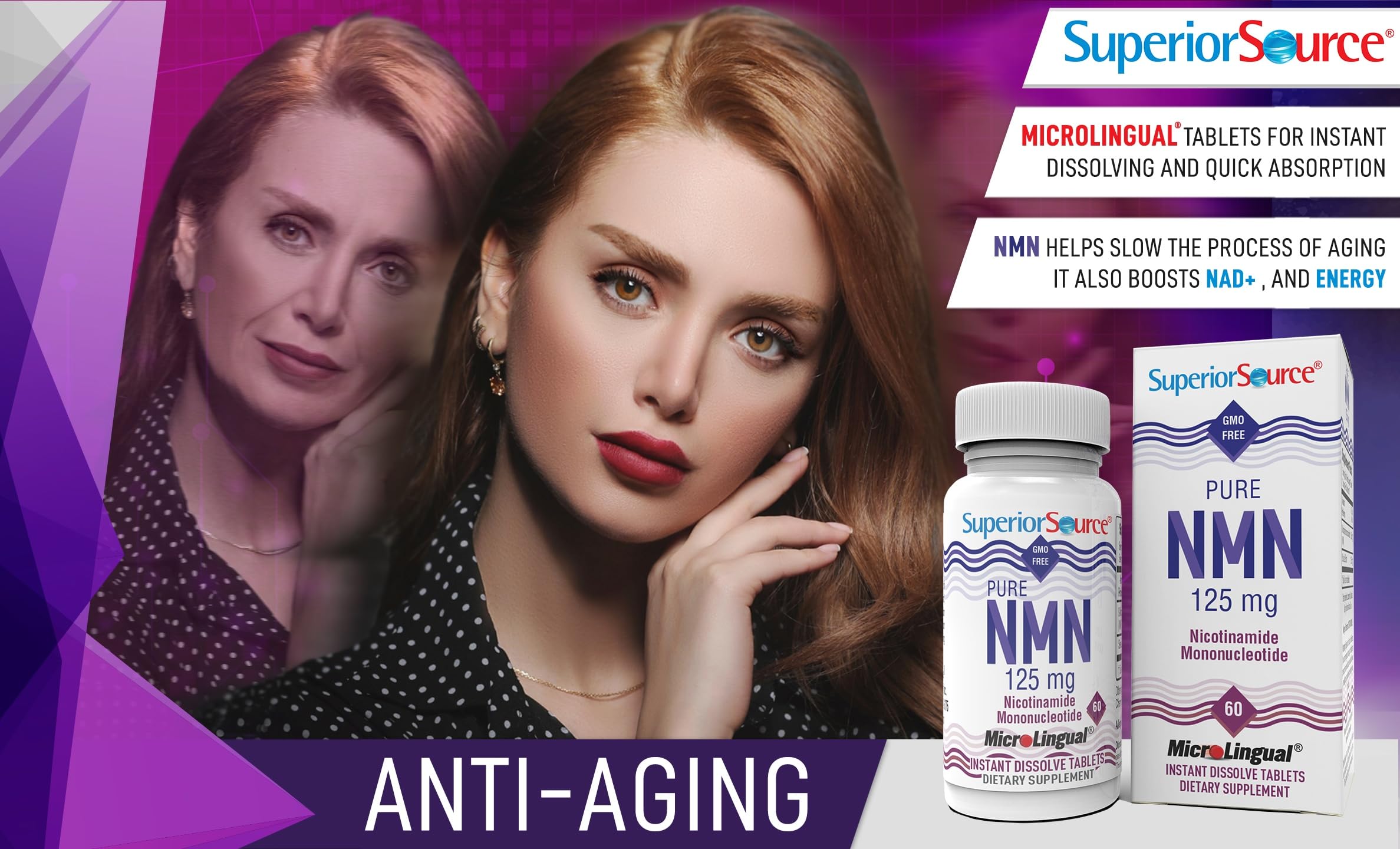 Boîte NMN Superior Source prête à être intégrée dans votre routine quotidienne.