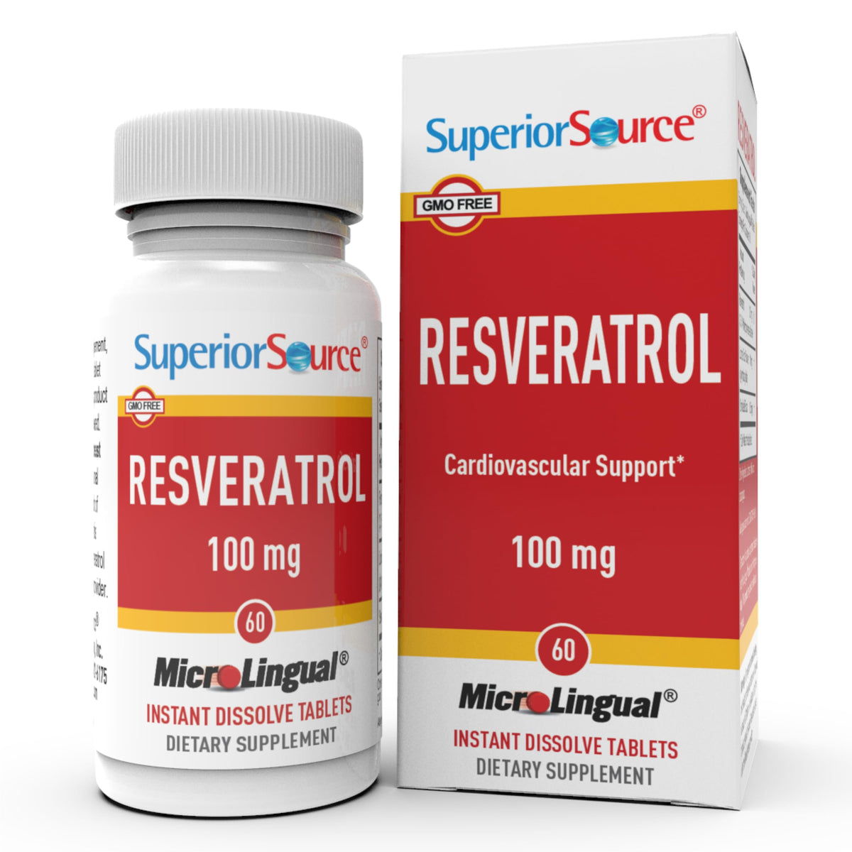 Superior Source Resveratrol 100 mg — bouteille, soutien antioxydant pour le quotidien