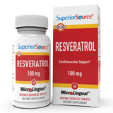 Superior Source Resveratrol 100 mg — bouteille, soutien antioxydant pour le quotidien