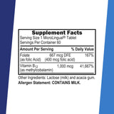 Tablette Sublinguale Superior Source B12 et acide folique pour l'énergie.