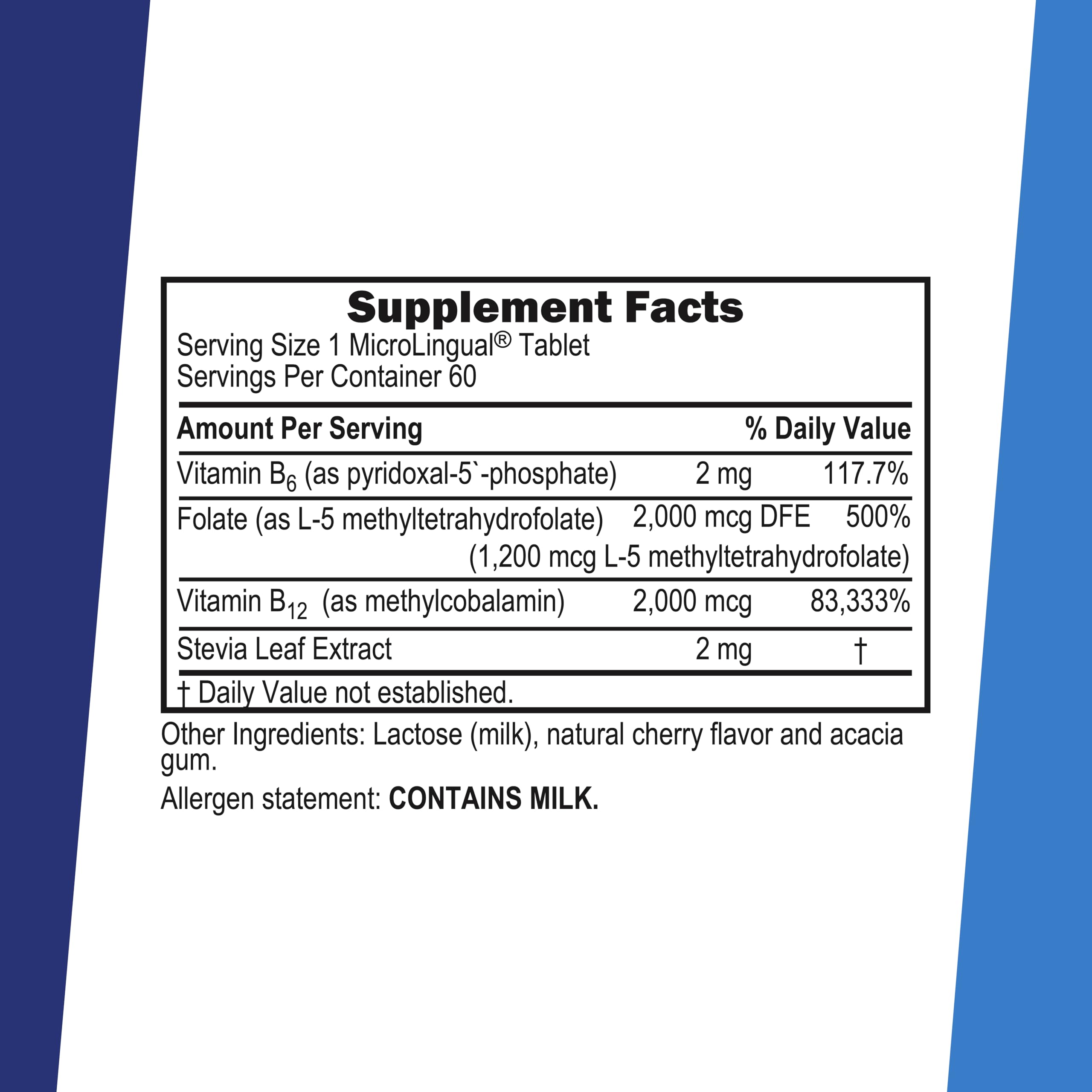 Tablettes B6 et Methylfolate de Superior Source pour le métabolisme et les cellules