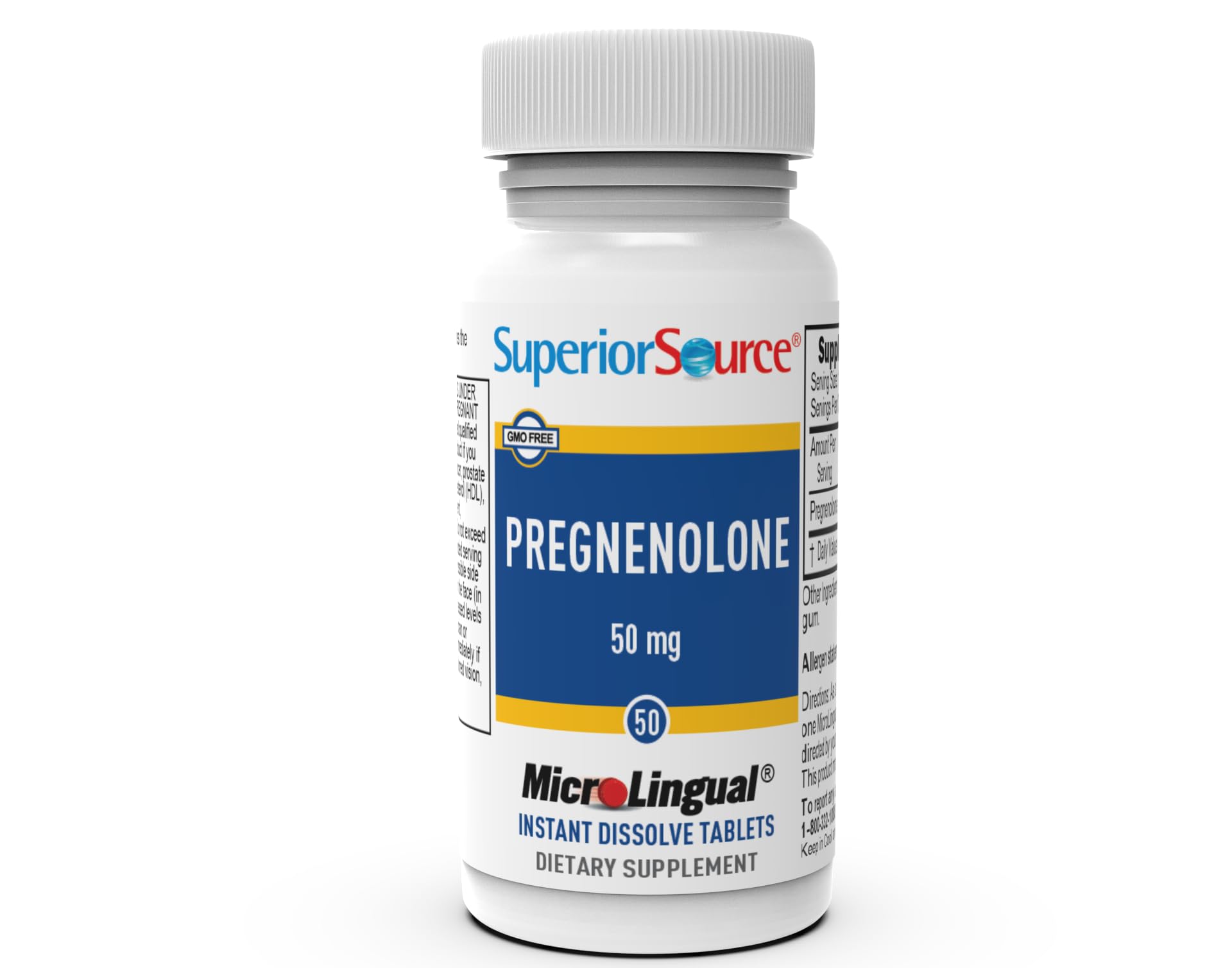 Tablettes dissolvables sous langue Superior Source — absorption facilitée.