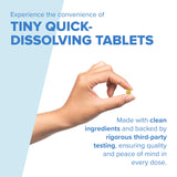 Tablettes MicroLingual Superior Source avec dissolution rapide.