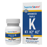 Superior Source Triple K – bouteille de comprimés sublinguaux, absorption rapide possible