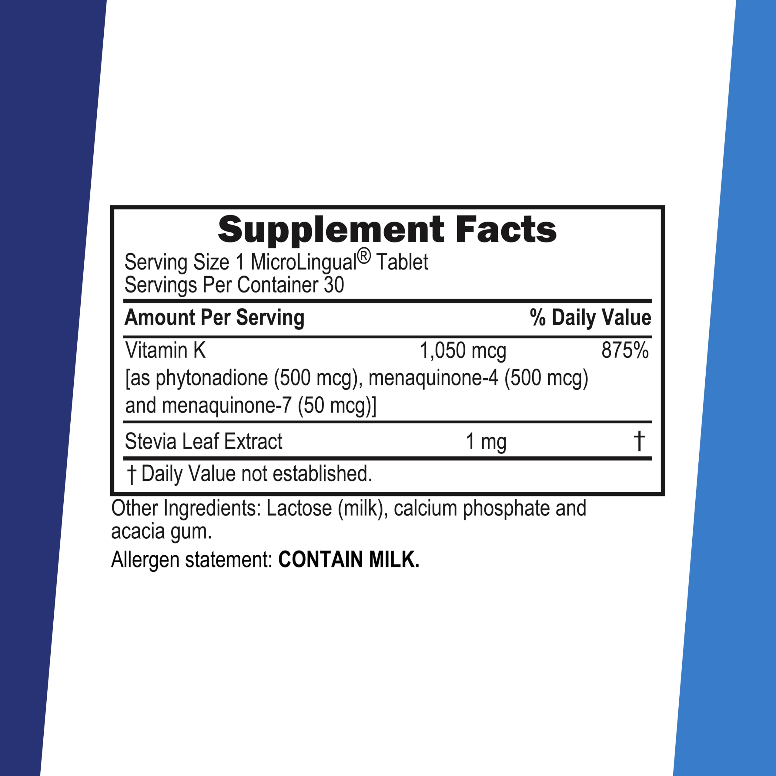 Superior Source Triple K – tablettes microlinguales se dissolvant rapidement