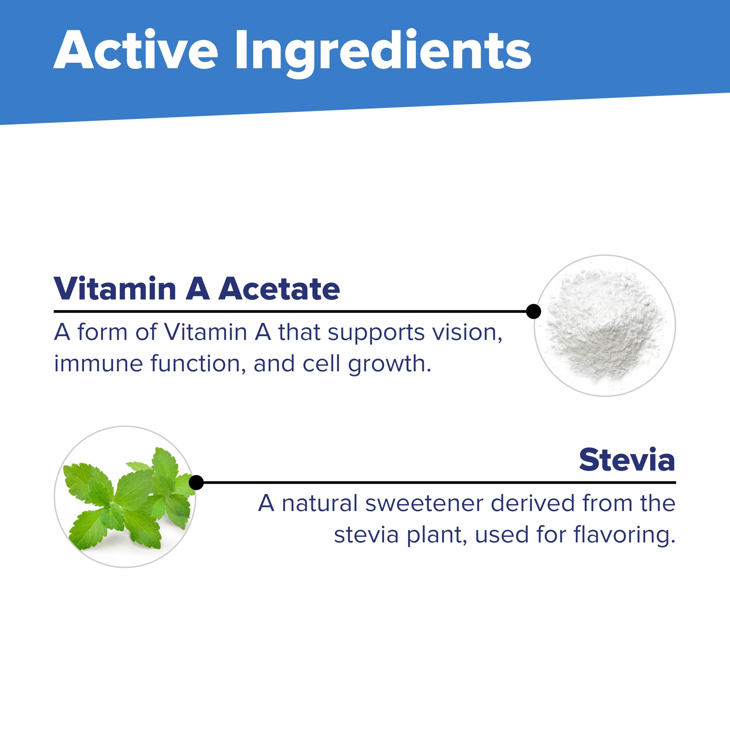 Étiquette de Superior Source Vitamine A: sans OGM et sans gluten.
