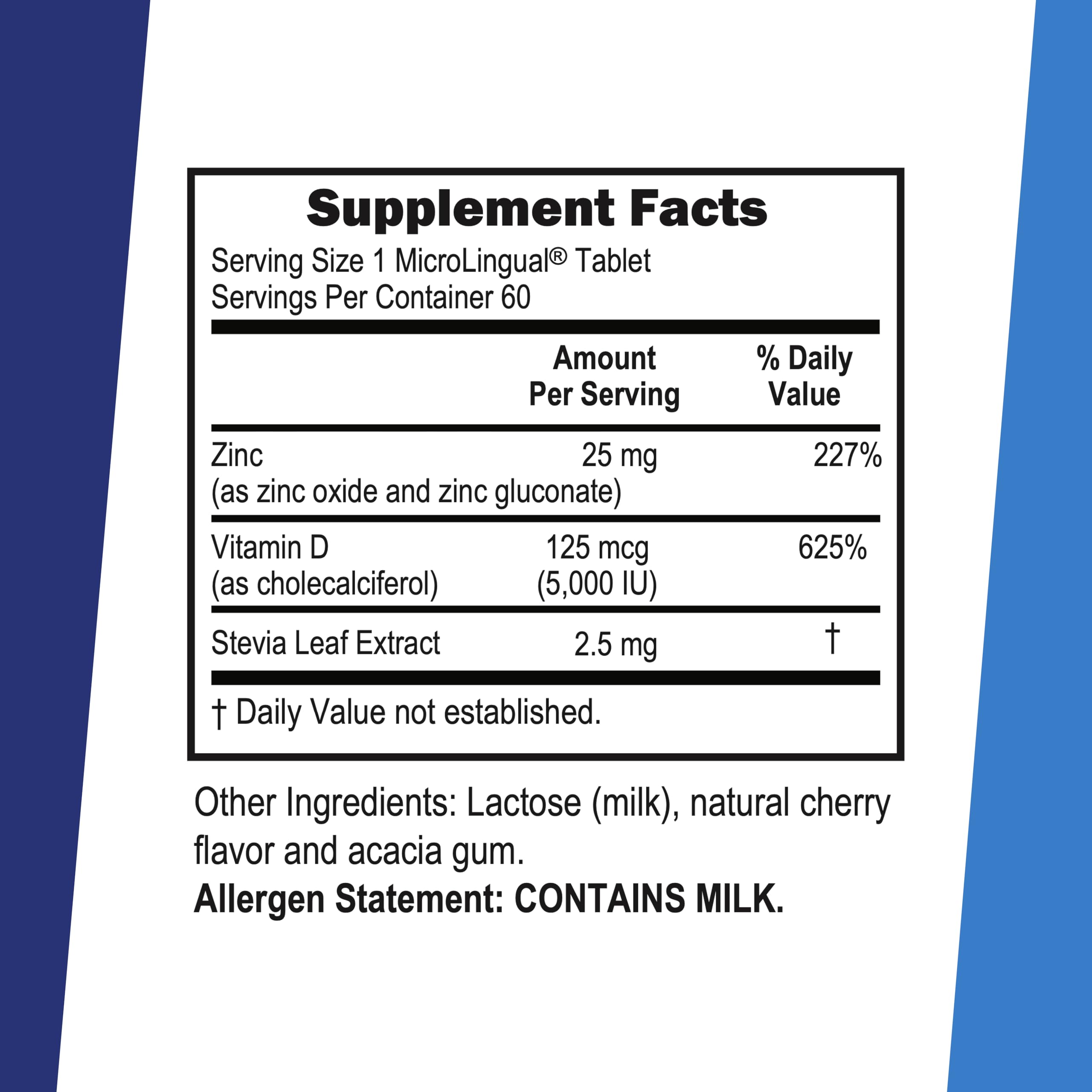 Vitamine D3 5000 UI Superior Source, tablette sublinguale, soutien immunitaire possible.