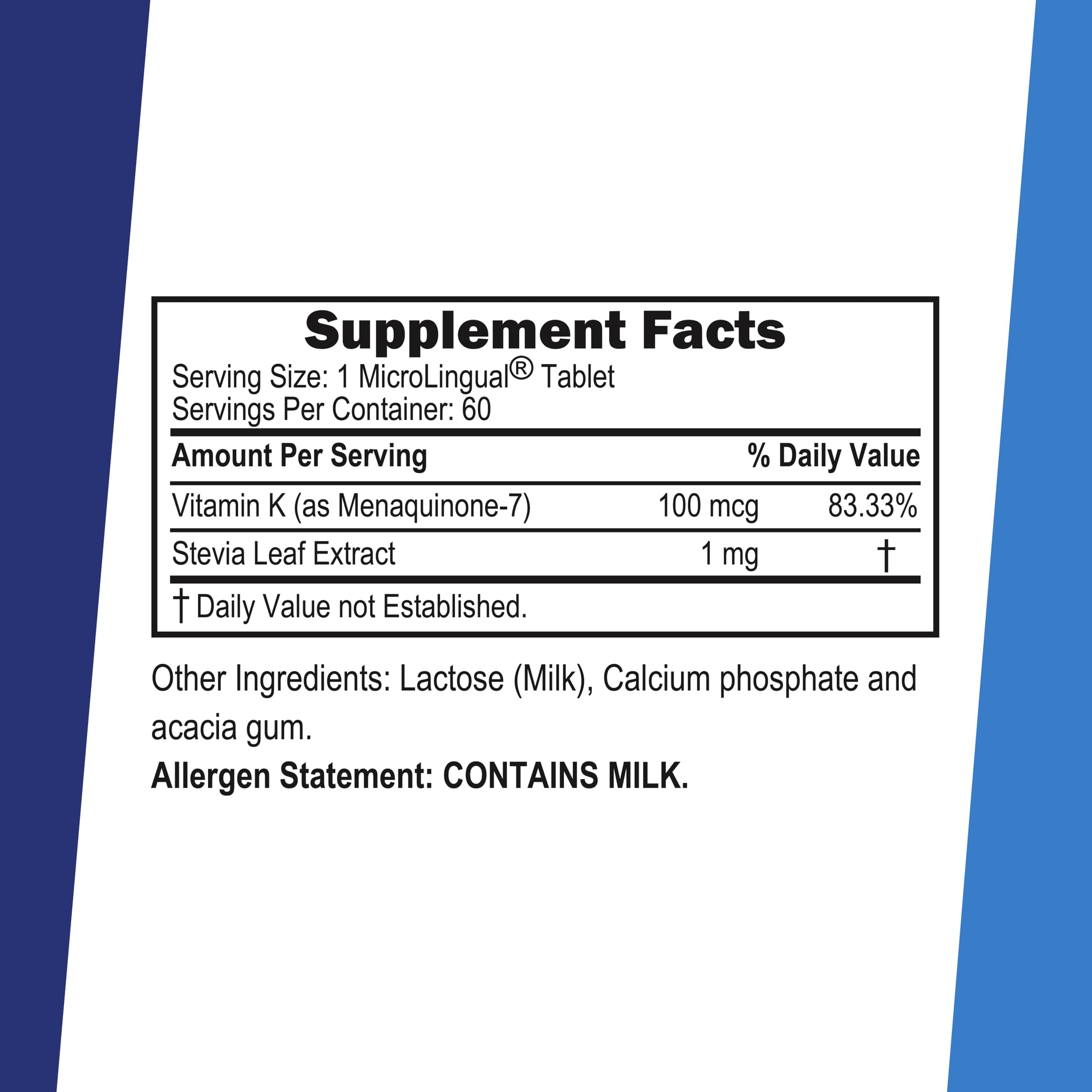 Superior Source K2 MK-7, forme microlinguale, absorption efficace au quotidien