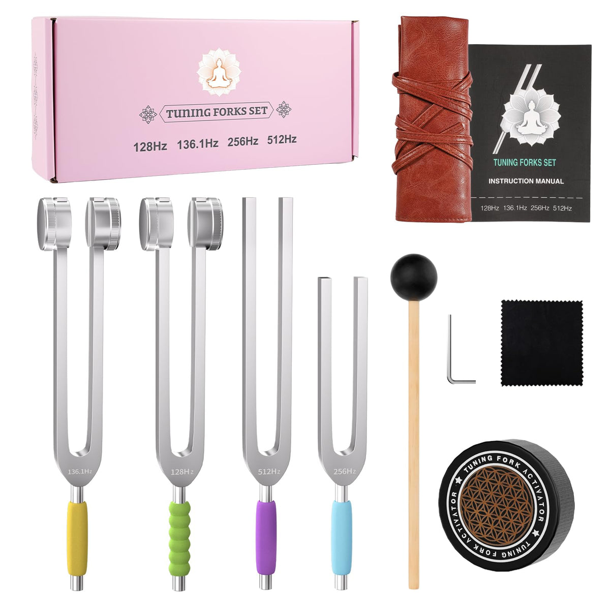 Diapason SUPERNIGHT 128 Hz pour la relaxation et l'harmonisation.