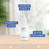 Supersmart acide orthosilicique avancé – gouttes faciles à ajouter à une boisson légère.