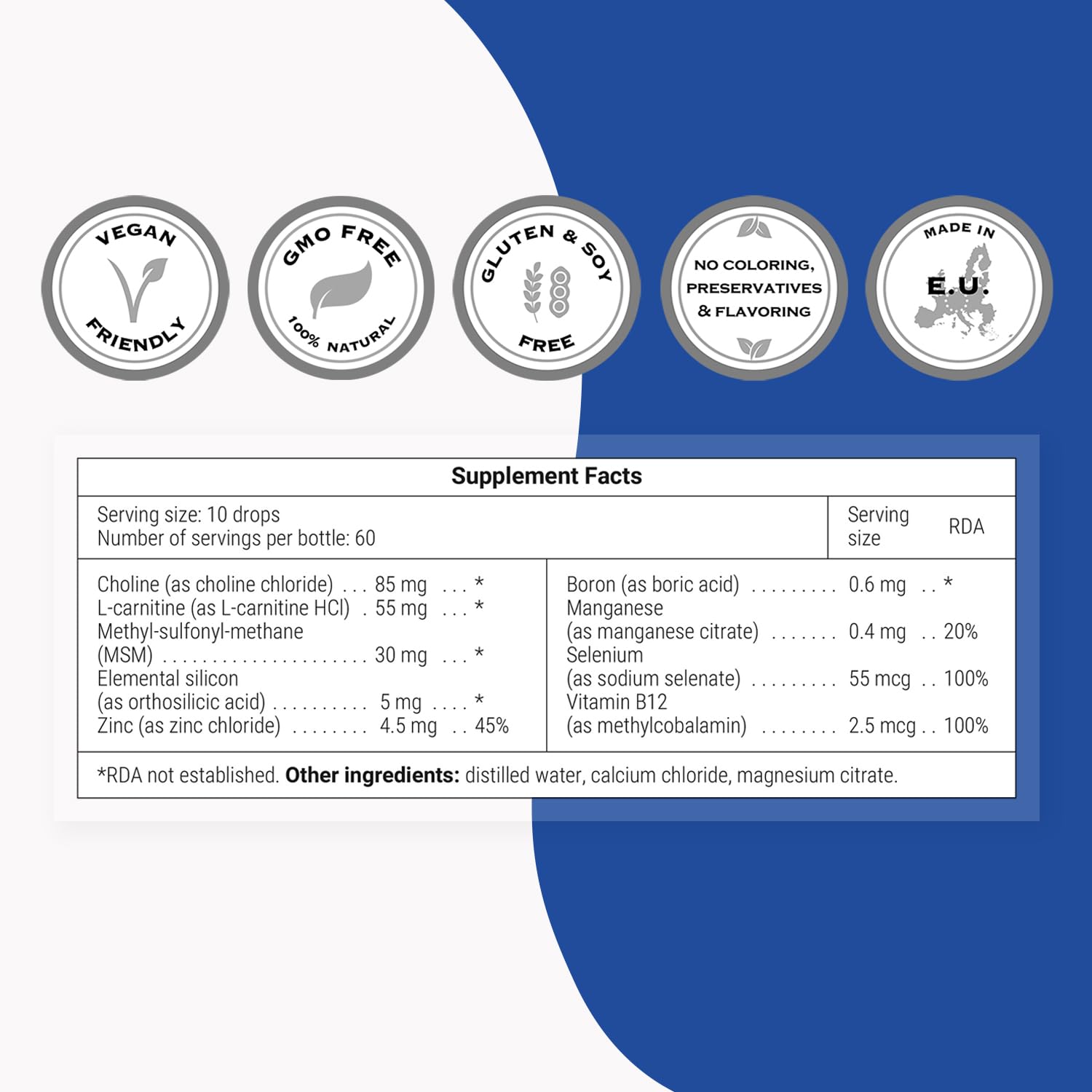 Supersmart acide orthosilicique avancé – solution liquide prête à l'emploi.