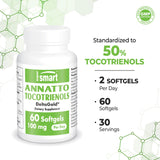 Supersmart Annatto Tocotriénols – Dose quotidienne, pratique à intégrer dans la routine matinale.