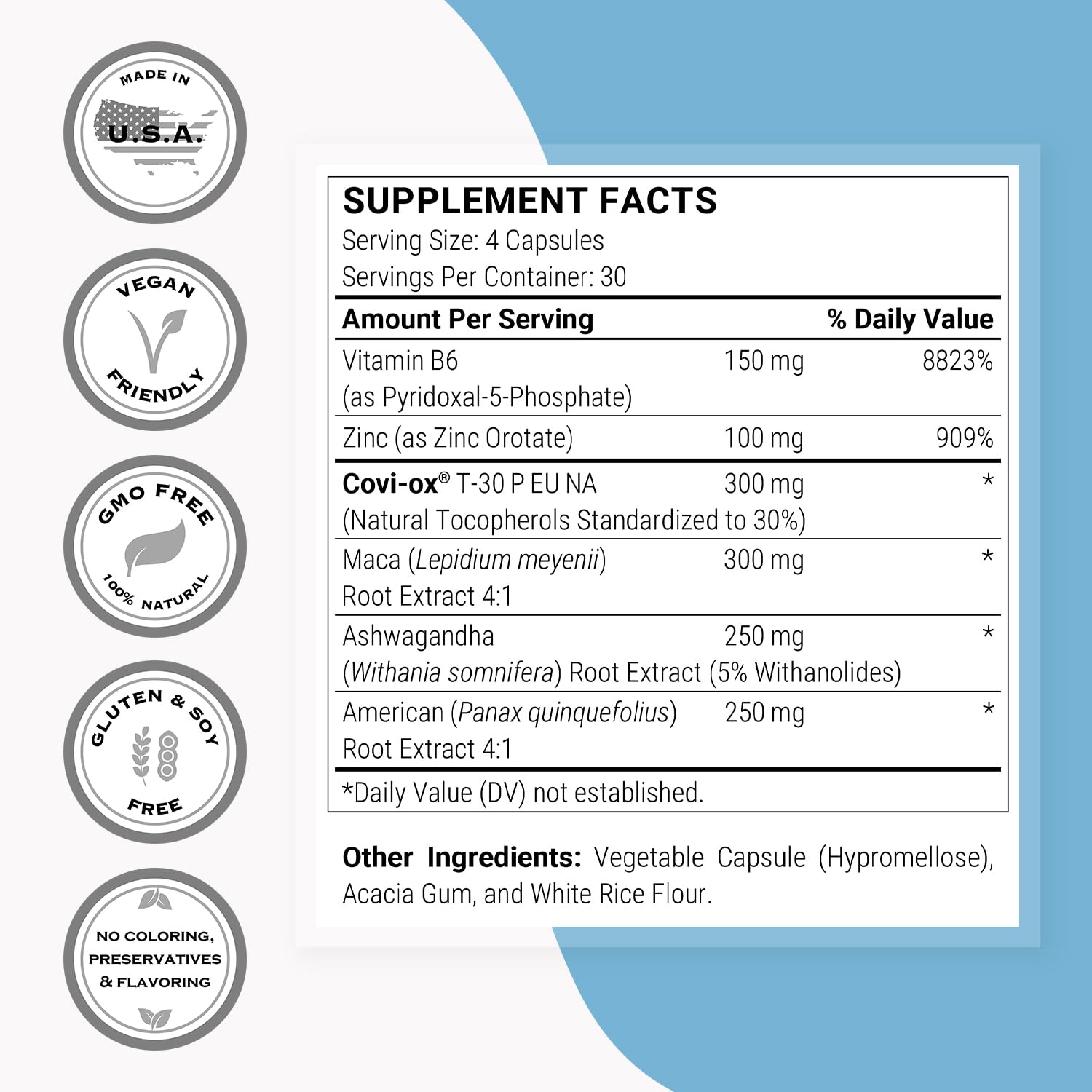 Capsule mettant en valeur la vitamine B6 (P5P) dans la formule Supersmart.