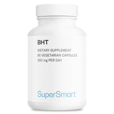 Capsules Supersmart BHT dans le flacon, complément quotidien possible.