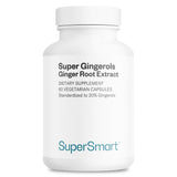 Bouteille Supersmart Super Gingerols, concentré puissant pour usage quotidien.