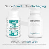 Capsules Supersmart Super Gingerols, à avaler facilement pour votre routine.