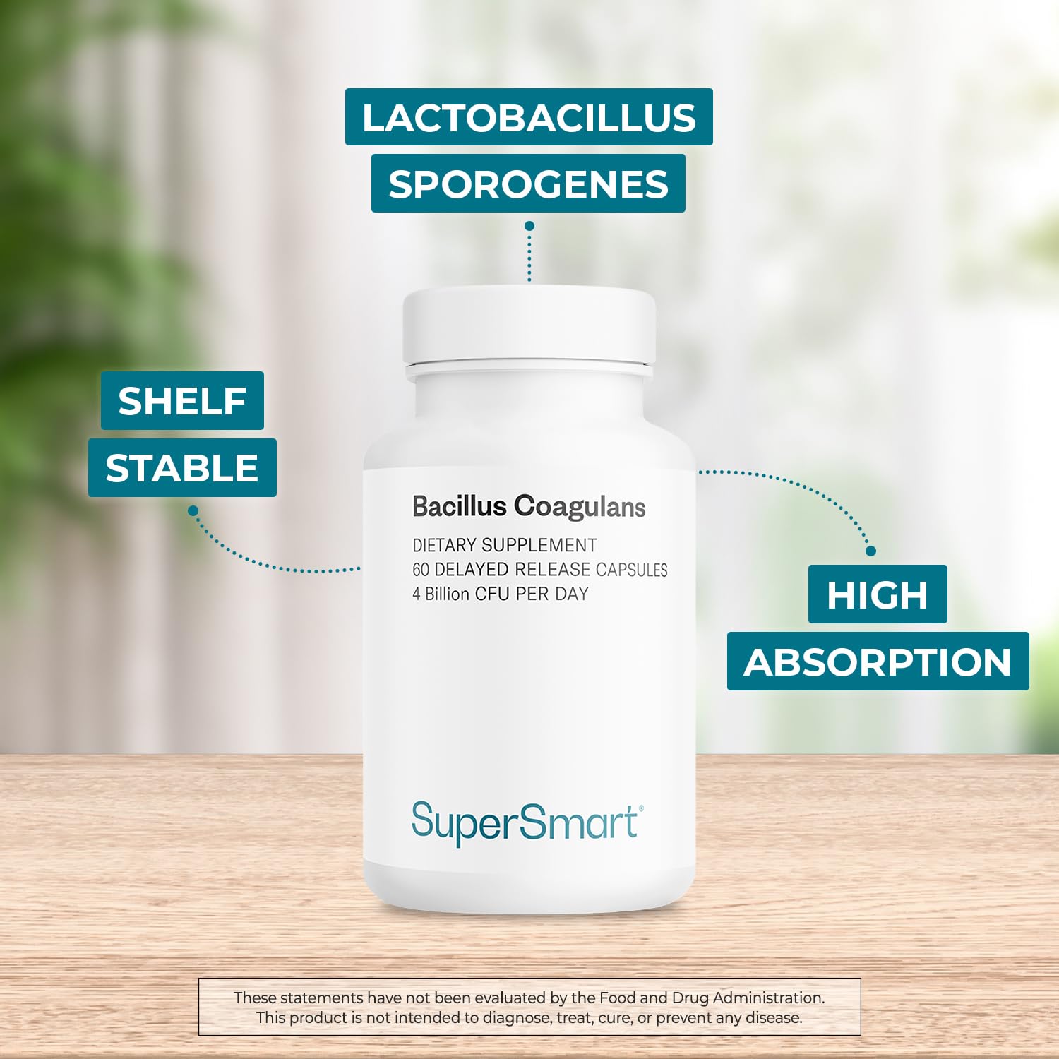 Étiquette Supersmart sur le produit, informations claires et sans OGM.