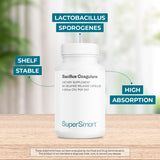 Étiquette Supersmart sur le produit, informations claires et sans OGM.