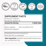 Capsules en Hypromellose, option végétarienne.