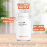 Ingrédients Keranat et zinc, formulation ciblée pour nourrir les cheveux au quotidien.