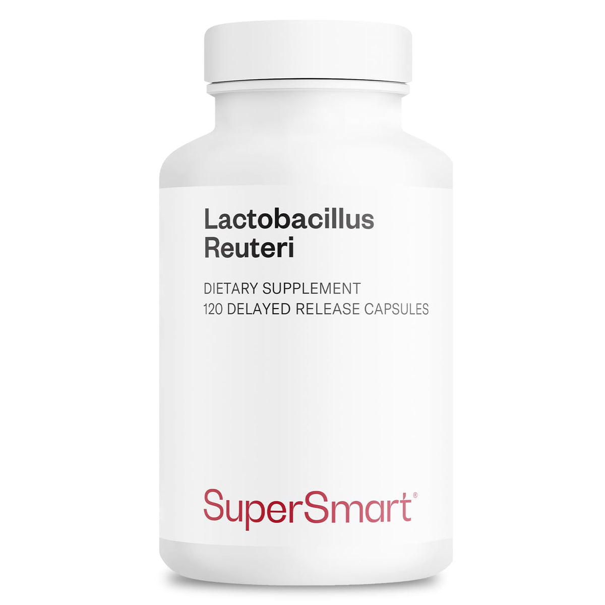 Supersmart Lactobacillus Reuteri : bouteille à libération retardée favorisant l'équilibre intestinal.