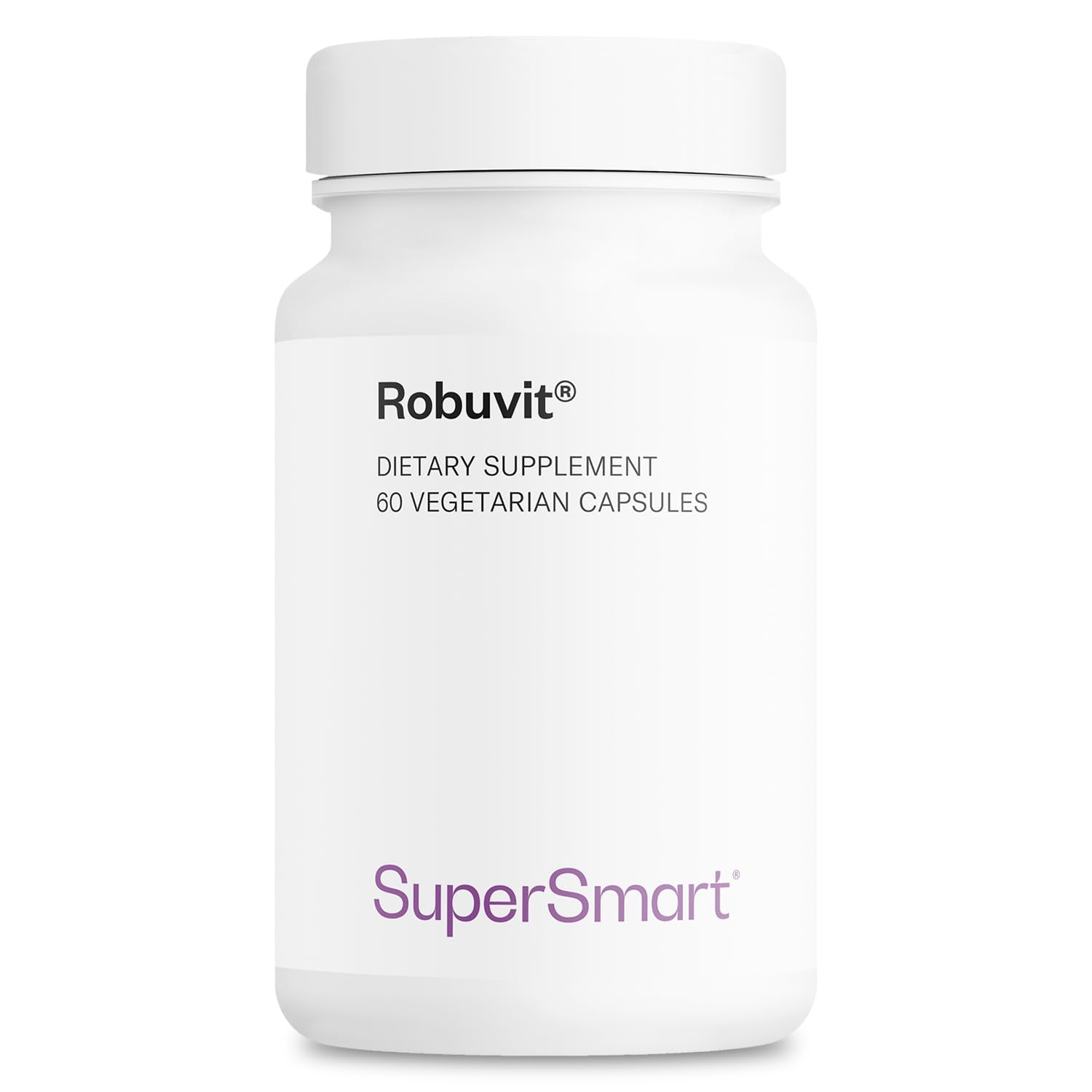 Supersmart Robuvit — bouteille montrant l étiquette et le potentiel soutien énergétique