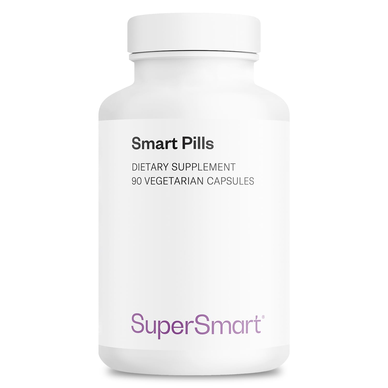 Supersmart Smart Pills: boîte et bouteille visibles, pratique pour votre routine quotidienne.