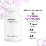 Usage quotidien des Supersmart Smart Pills pour soutenir votre journée active.