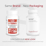 Étiquette de Sytrinol Supersmart affichant sans gluten et qualité.