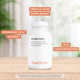 Supersmart Ursolic Acid – gelules vegetariennes, faciles à avaler et intégrables à votre routine bien-être