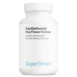 Supersmart Xanthohumol – bouteille de 90 gélules végétariennes, pratique et prête à l'emploi.