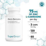 Supersmart Zinc L-Carnosine, liste d'ingrédients — adapté aux végétariens
