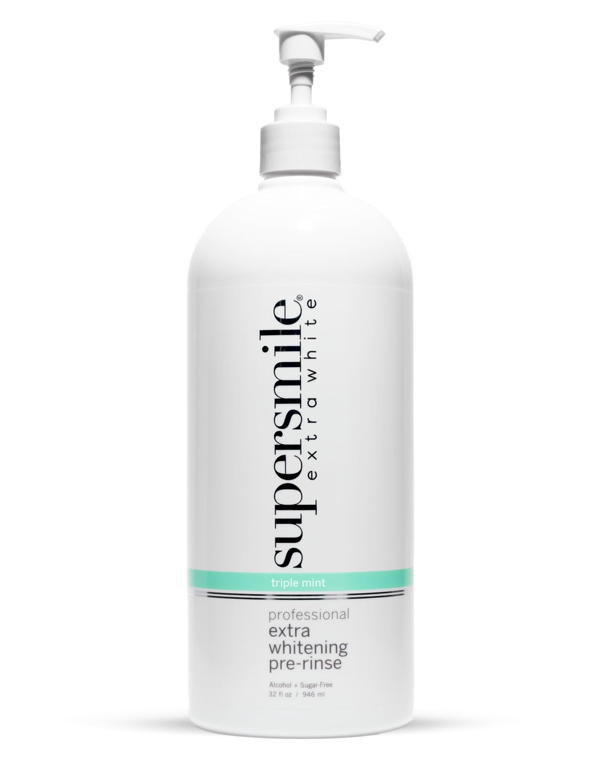 Supersmile – bouteille pré-rinçage blanchissant 32oz prête à préparer la bouche.