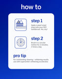 Format tube pratique pour voyages, sans fluorure pour une routine nomade