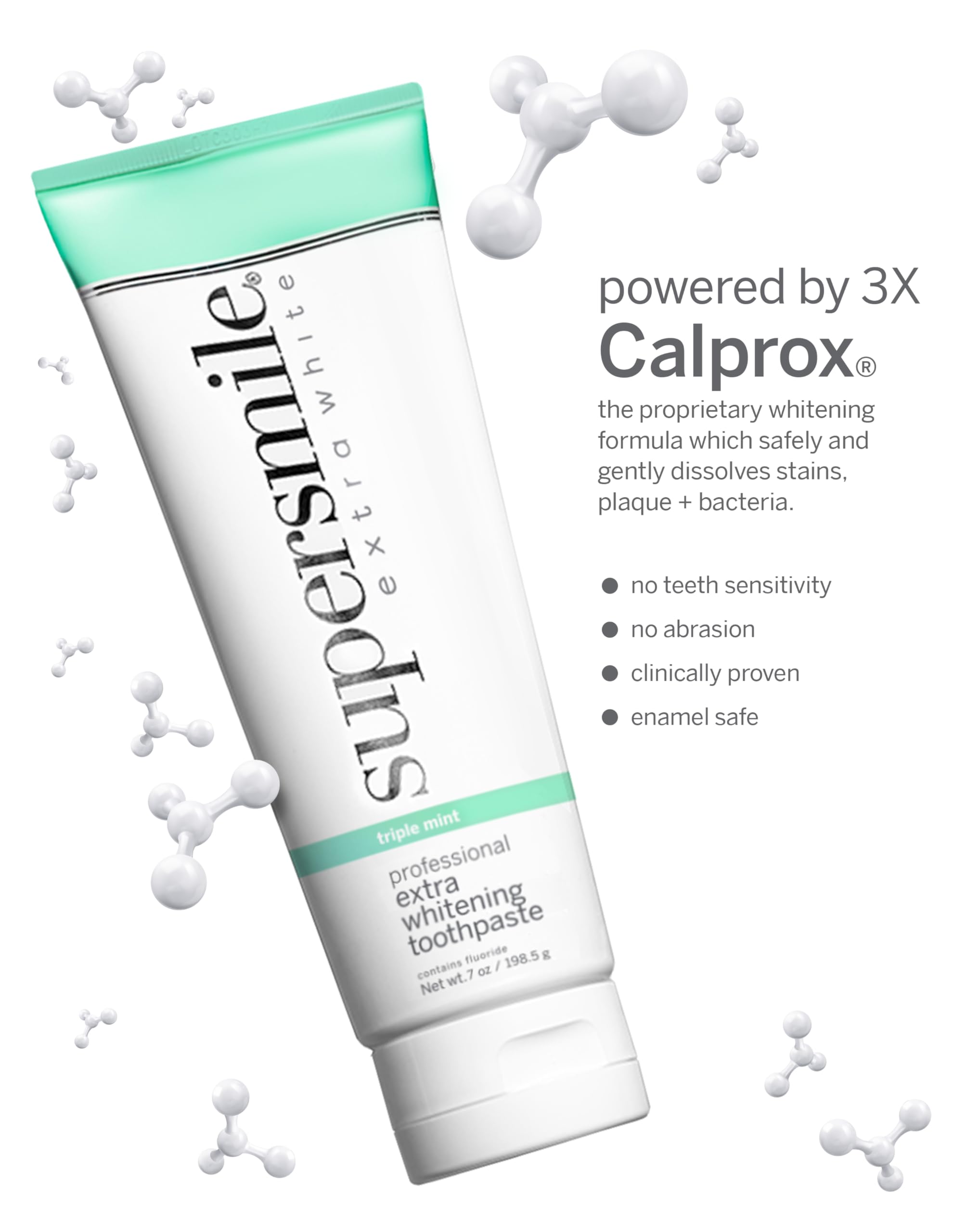 Supersmile Extra White – sortie du tube efficace pour une application précise.