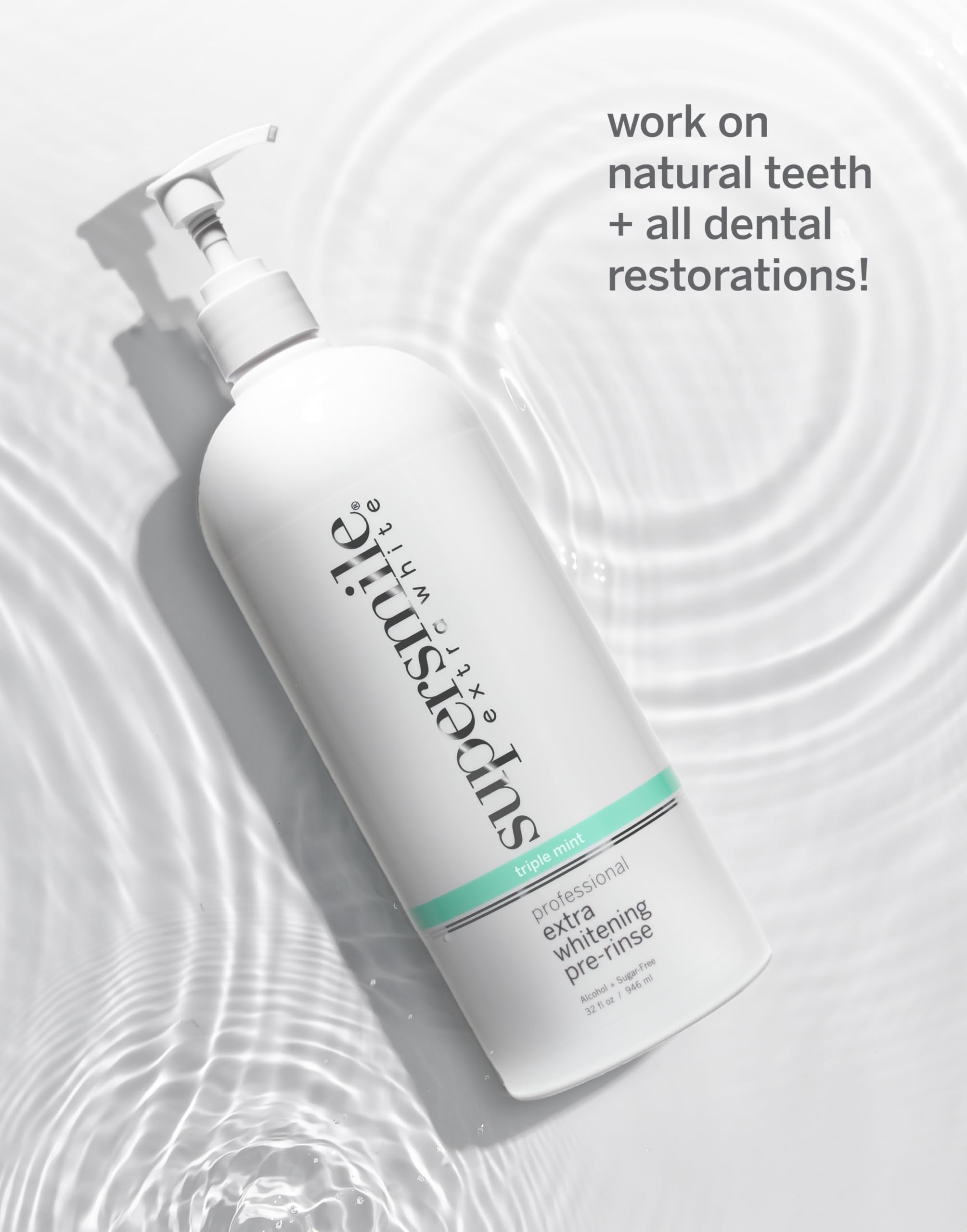 Supersmile – fraîcheur longue durée pré-rinçage procure une propreté durable.
