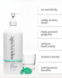 Supersmile – gencives saines pré-rinçage contribue à une routine buccale équilibrée.