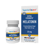 Superior Source Mélatonine 25 mg – dissolution rapide sous-langue pour endormissement rapide